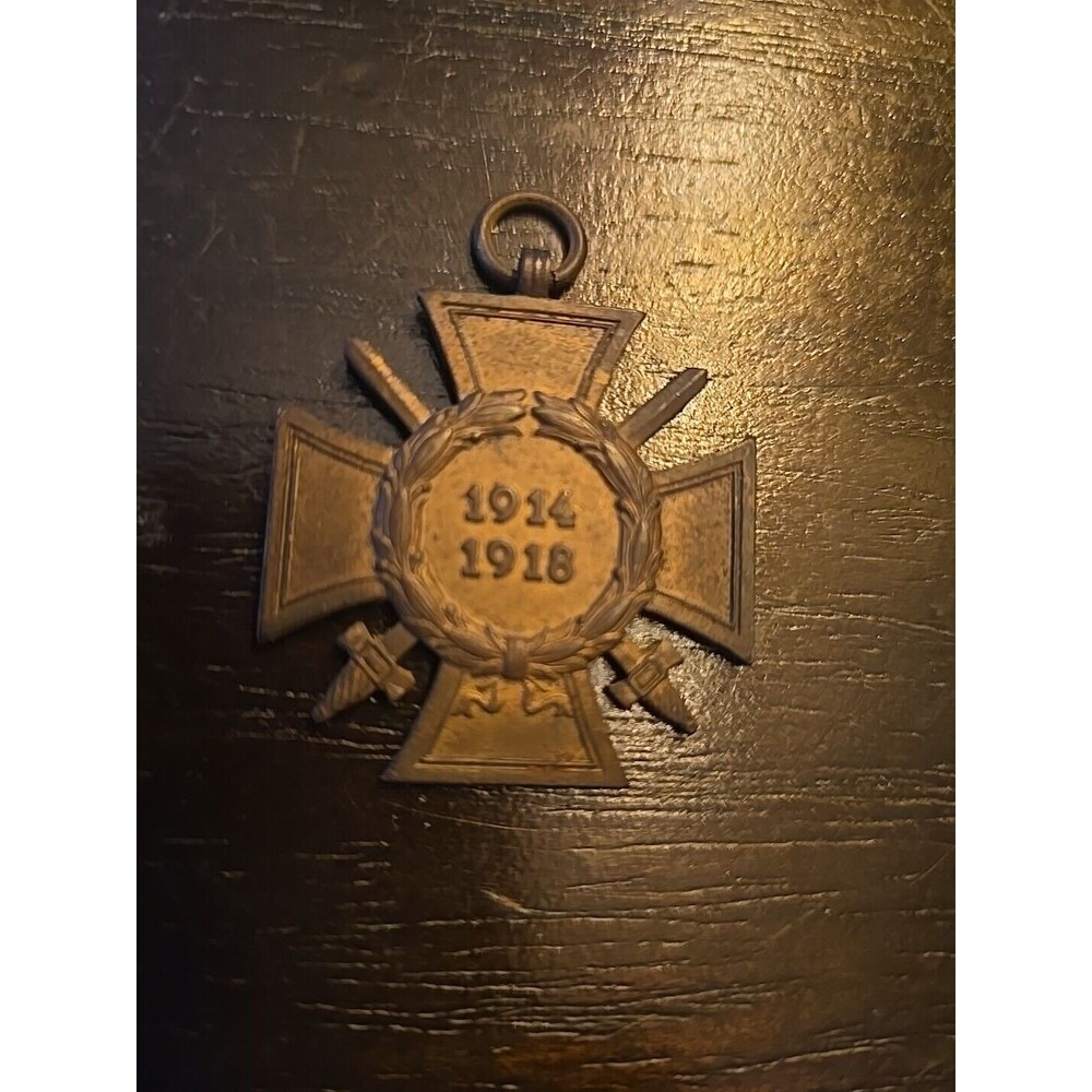 WWI Imperial German Hindenburg Combatant War Merit Cross 1914 - 1918 & Swords